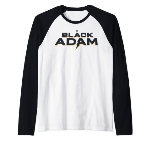 Camiseta oficial da DC com o logo de Adão Negro