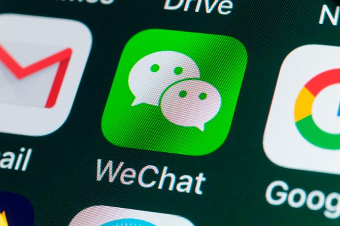 WeChat - Aplicativo no Celular